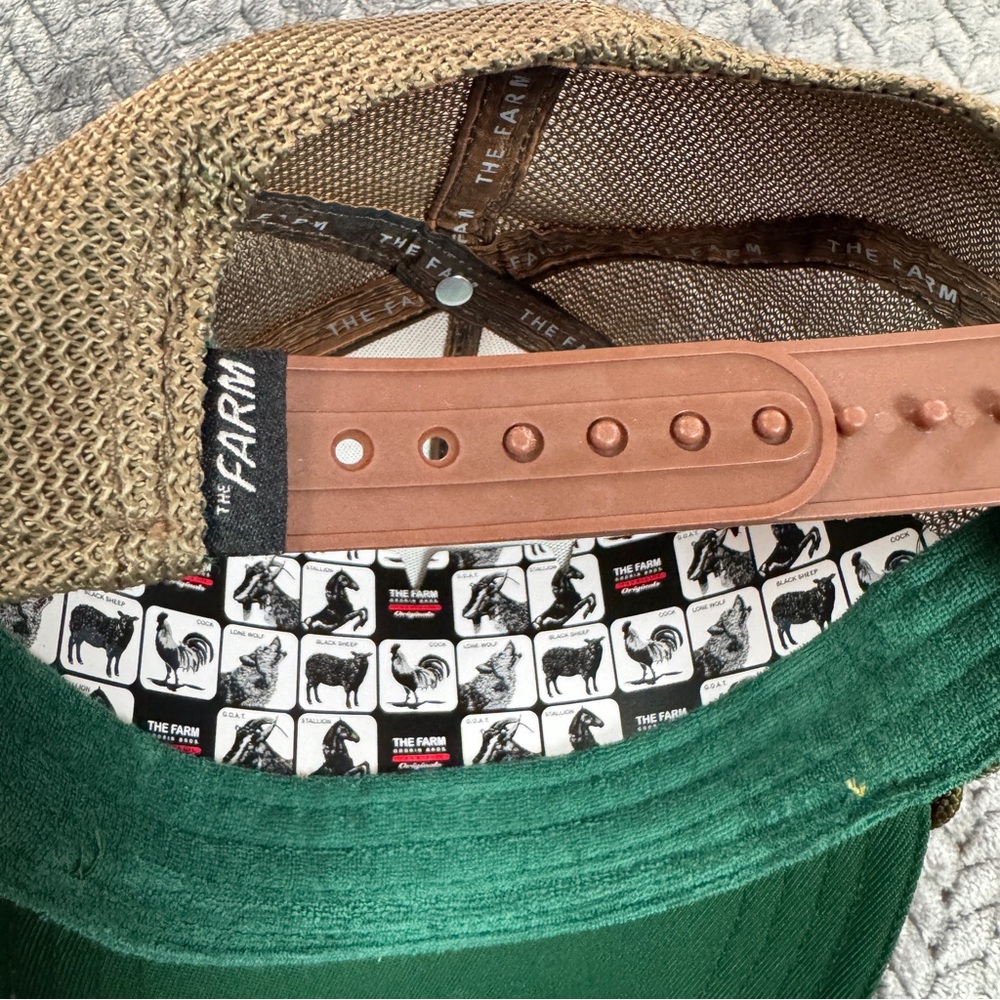 Goorin Bros Yellow and Brown Trucker Hat with Mesh Back - Picture 4 of 6